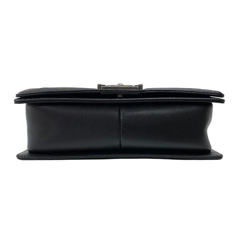 シャネル CHANEL ボーイシャネル25 A67086 ブラック キャビアスキン レディース ショルダーバッグ
