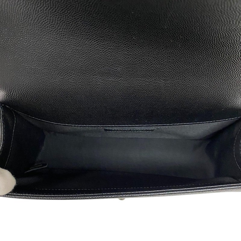 シャネル CHANEL ボーイシャネル25 A67086 ブラック キャビアスキン レディース ショルダーバッグ
