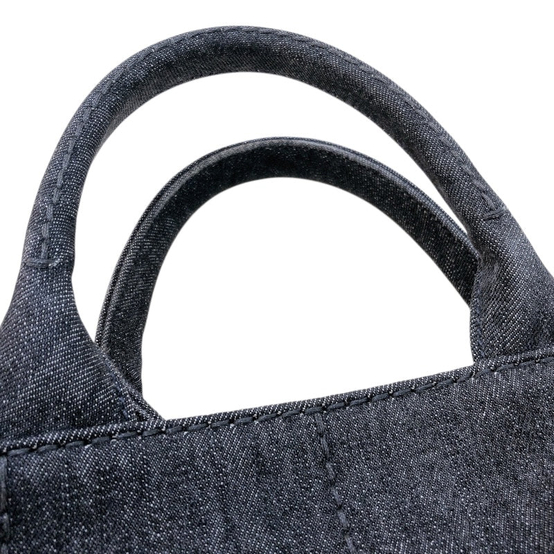 プラダ PRADA カナパハンドバッグ 1BG439 ブラック デニム レディース ハンドバッグ