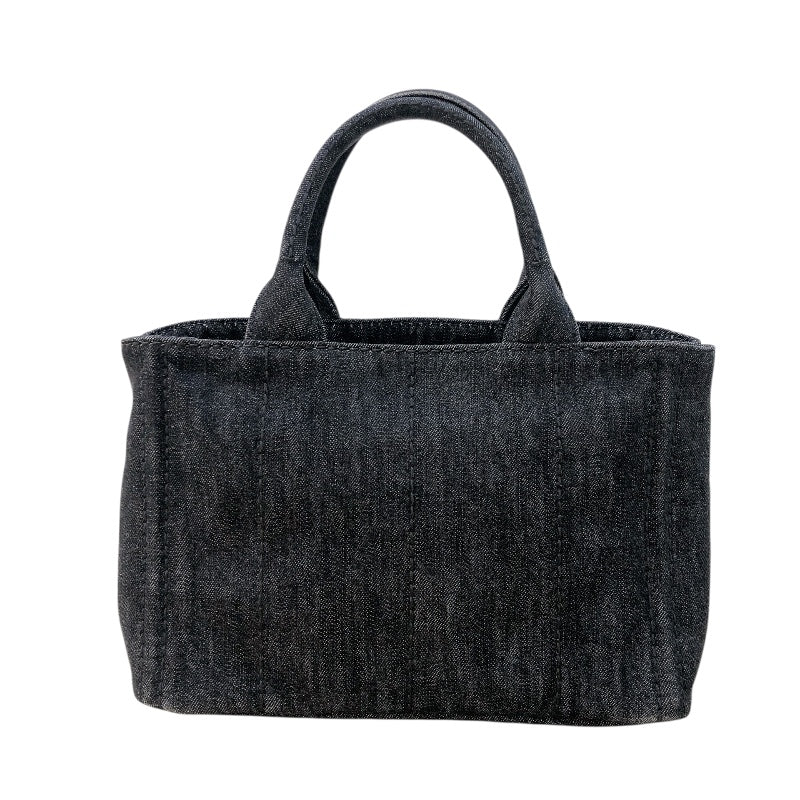 プラダ PRADA カナパハンドバッグ 1BG439 ブラック デニム レディース ハンドバッグ