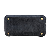 プラダ PRADA カナパハンドバッグ 1BG439 ブラック デニム レディース ハンドバッグ