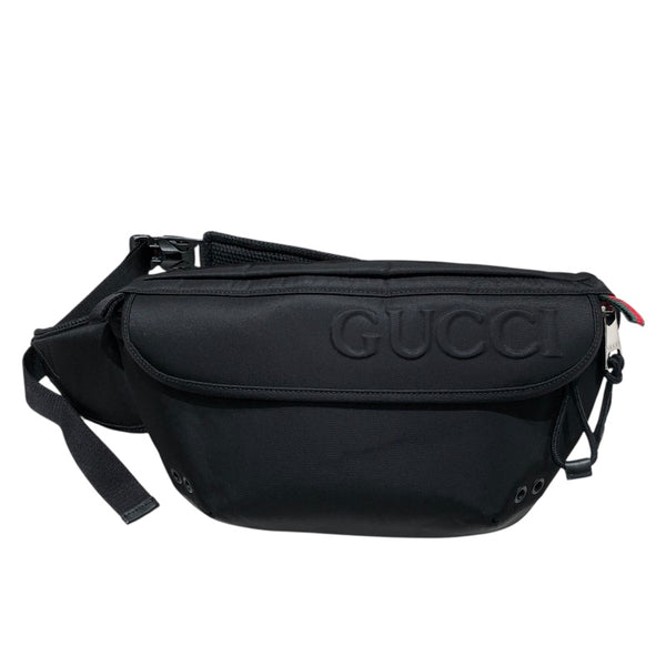 グッチ GUCCI ラージベルトバッグ 804262 ブラック ナイロン メンズ ウエストバッグ