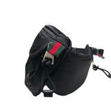 グッチ GUCCI ラージベルトバッグ 804262 ブラック ナイロン メンズ ウエストバッグ