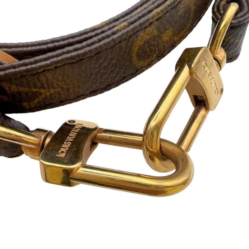 ルイ・ヴィトン LOUIS VUITTON ショルダーストラップ ブラウン　ゴールド金具 モノグラム レディース ショルダーストラップ