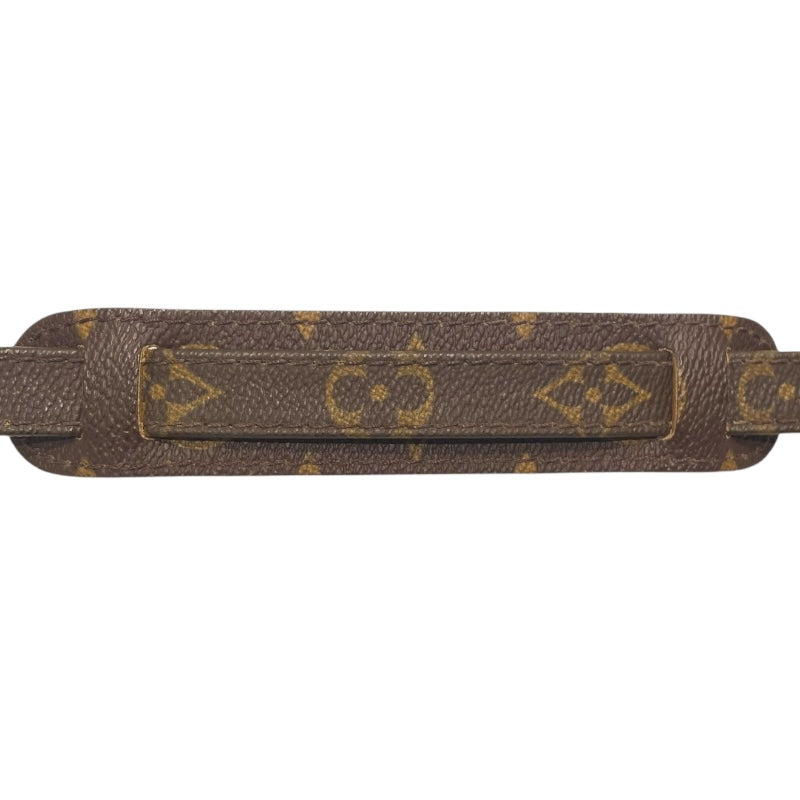 ルイ・ヴィトン LOUIS VUITTON ショルダーストラップ ブラウン　ゴールド金具 モノグラム ユニセックス ショルダーストラップ