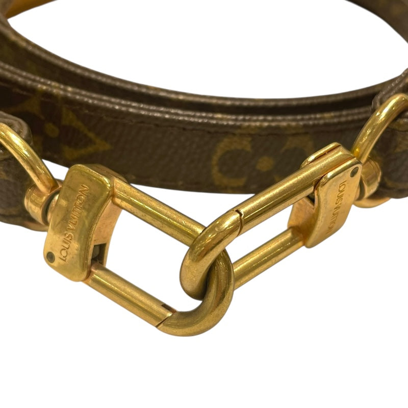 ルイ・ヴィトン LOUIS VUITTON ショルダーストラップ ブラウン　ゴールド金具 モノグラム ユニセックス ショルダーストラップ