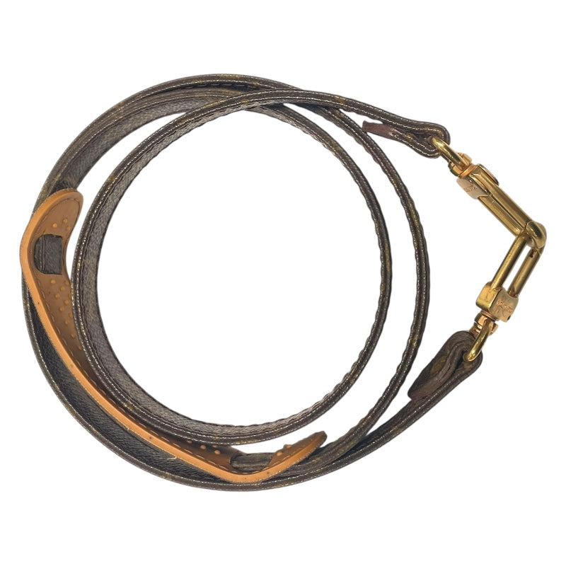 ルイ・ヴィトン LOUIS VUITTON ショルダーストラップ ブラウン　ゴールド金具 モノグラム ユニセックス ショルダーストラップ
