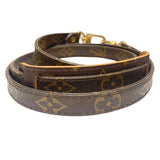 ルイ・ヴィトン LOUIS VUITTON ショルダーストラップ ブラウン　ゴールド金具 モノグラム ユニセックス ショルダーストラップ