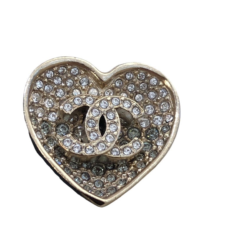 シャネル CHANEL ココマークハートリング メタル/ストラス アクセサリー