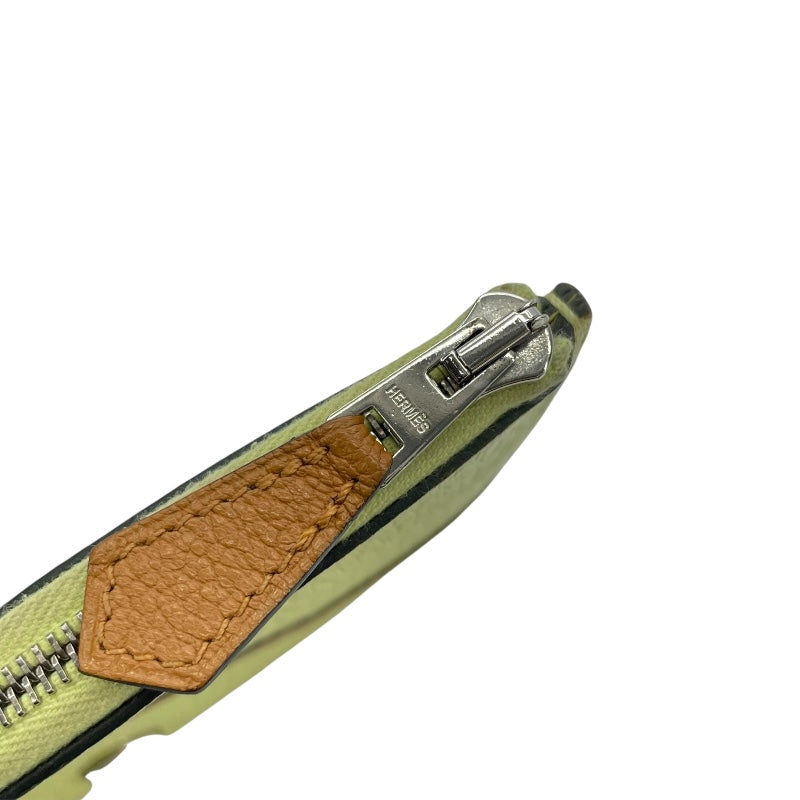 エルメス HERMES パドックコインケース Z刻 ジューヌブルジョン SV金具 シェーブル レディース コインケース