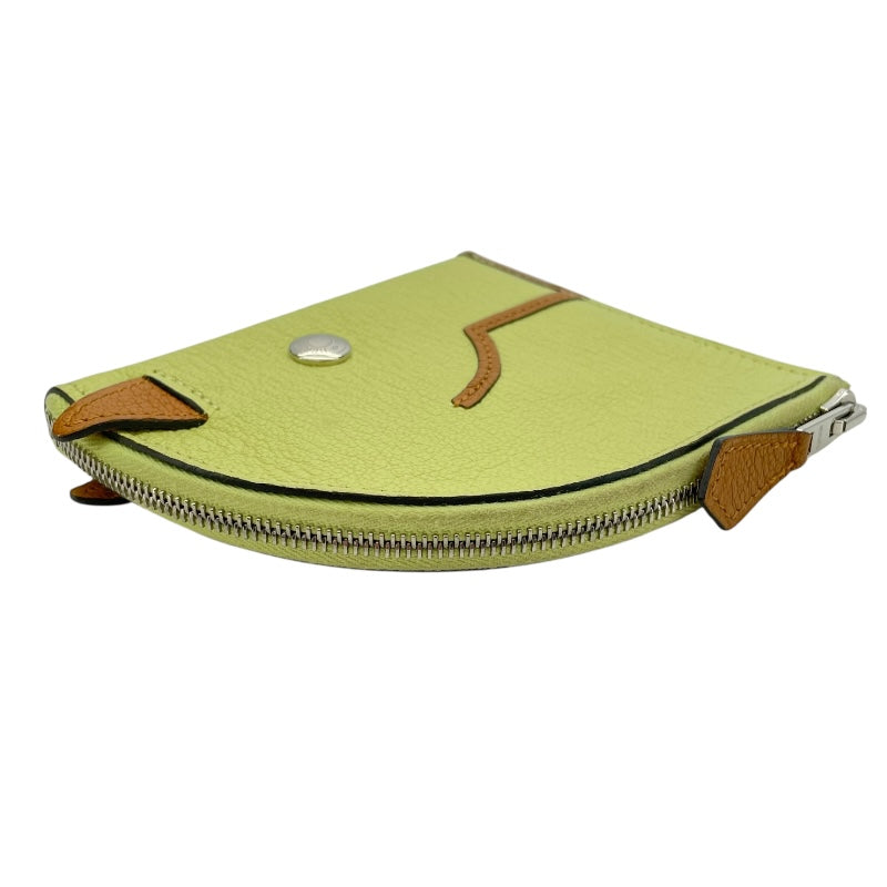 エルメス HERMES パドックコインケース Z刻 ジューヌブルジョン SV金具 シェーブル レディース コインケース