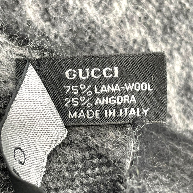 グッチ GUCCI シェリーライン マフラー ブラック ウール/アンゴラ ユニセックス マフラー