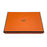 エルメス HERMES カルヴィ W刻 ブラック SV金具 シェーブル ユニセックス カードケース