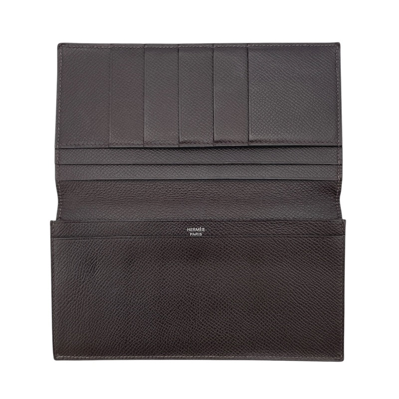 エルメス HERMES MC2 フレミング Z刻 エベンヌ エプソン メンズ 長財布