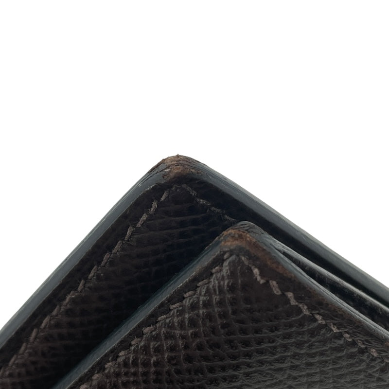 エルメス HERMES MC2 フレミング Z刻 エベンヌ エプソン メンズ 長財布