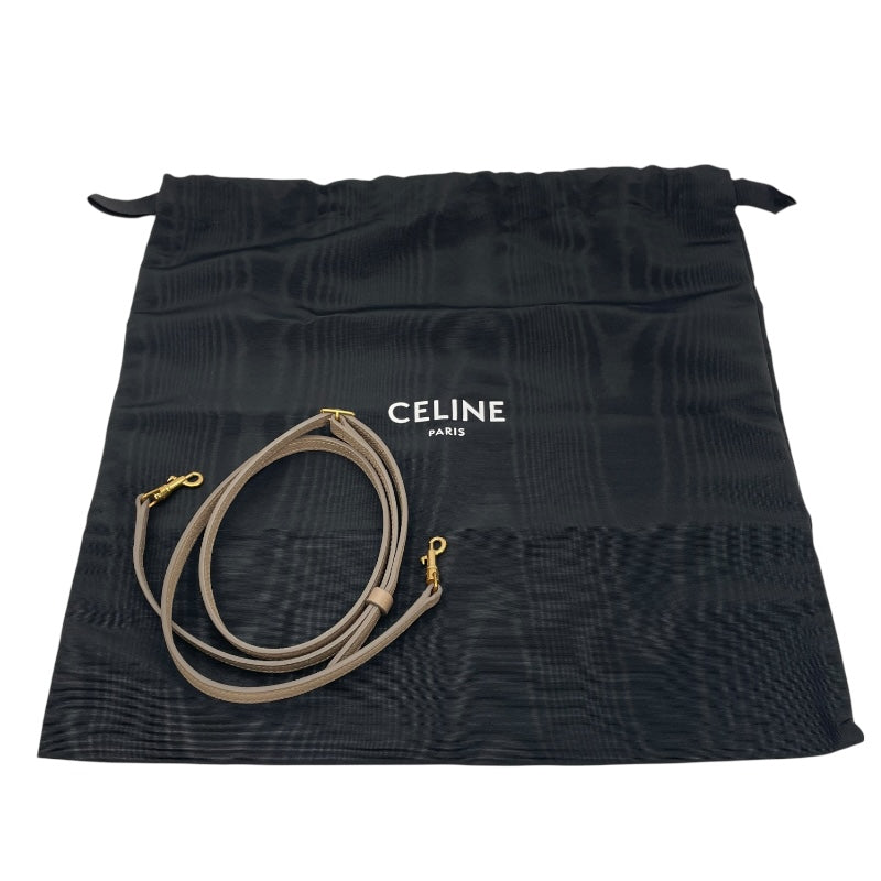 セリーヌ CELINE ベルトバッグ ナノ ベージュ レザー レディース ショルダーバッグ