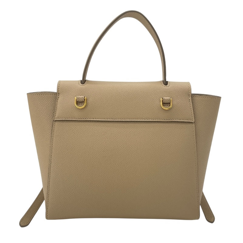 セリーヌ CELINE ベルトバッグ ナノ ベージュ レザー レディース ショルダーバッグ