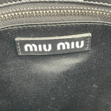 ミュウミュウ miu miu 2WAY ショルダー 5BE054 ブラック レザー レディース ショルダーバッグ