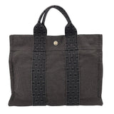 エルメス HERMES エールライントートPM グレー SV金具 トワル ユニセックス トートバッグ