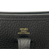 エルメス HERMES エヴリンTPM B刻 ブラック GD金具 トリヨン レディース ショルダーバッグ