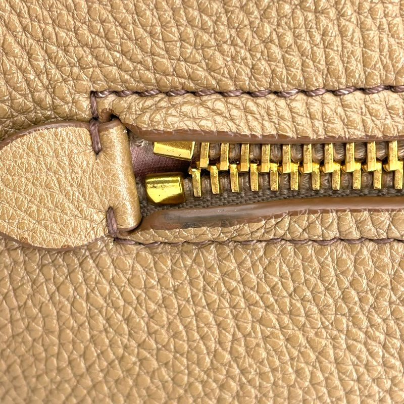 ミュウミュウ miu miu 2WAY ハンドバッグ ベージュ レザー レディース ハンドバッグ