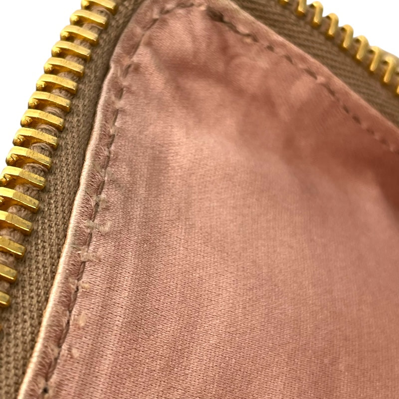 ミュウミュウ miu miu 2WAY ハンドバッグ ベージュ レザー レディース ハンドバッグ