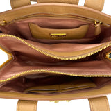 ミュウミュウ miu miu 2WAY ハンドバッグ ベージュ レザー レディース ハンドバッグ