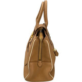 ミュウミュウ miu miu 2WAY ハンドバッグ ベージュ レザー レディース ハンドバッグ