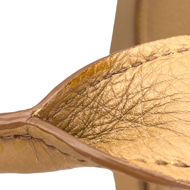 ミュウミュウ miu miu 2WAY ハンドバッグ ベージュ レザー レディース ハンドバッグ