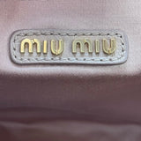 ミュウミュウ miu miu マテラッセ トート 5BG263 ピンクベージュ レザー レディース トートバッグ