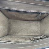 セリーヌ CELINE ラゲージ　マイクロショッパー グレージュ ドラムドカーフ レディース ハンドバッグ