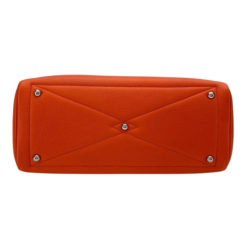 エルメス HERMES ヴィクトリア2 35 T刻 オレンジポピー SV金具 フルートゥ/トリヨン レディース ハンドバッグ