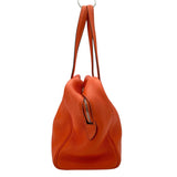 エルメス HERMES ヴィクトリア2 35 T刻 オレンジポピー SV金具 フルートゥ/トリヨン レディース ハンドバッグ