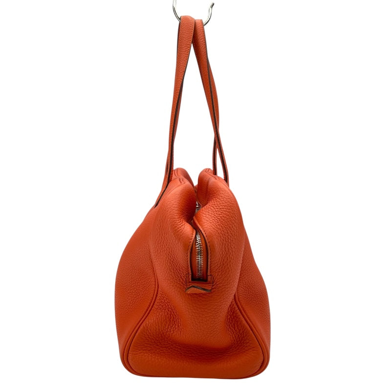 エルメス HERMES ヴィクトリア2 35 T刻 オレンジポピー SV金具 フルートゥ/トリヨン レディース ハンドバッグ