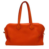 エルメス HERMES ヴィクトリア2 35 T刻 オレンジポピー SV金具 フルートゥ/トリヨン レディース ハンドバッグ