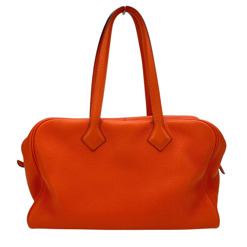 エルメス HERMES ヴィクトリア2 35 T刻 オレンジポピー SV金具 フルートゥ/トリヨン レディース ハンドバッグ