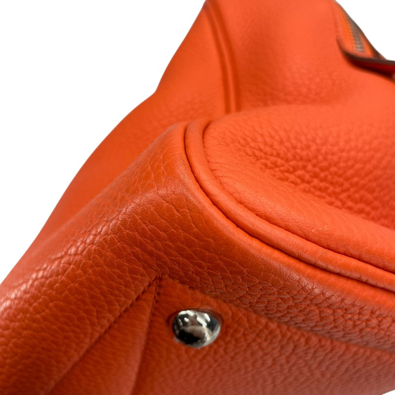 エルメス HERMES ヴィクトリア2 35 T刻 オレンジポピー SV金具 フルートゥ/トリヨン レディース ハンドバッグ