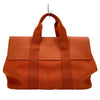 エルメス HERMES ヴァルパラインMM オレンジ SV金具 トワル ユニセックス トートバッグ