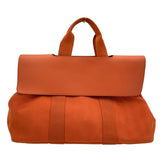 エルメス HERMES ヴァルパラインMM オレンジ SV金具 トワル ユニセックス トートバッグ