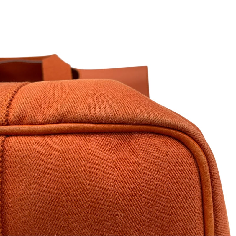 エルメス HERMES ヴァルパラインMM オレンジ SV金具 トワル ユニセックス トートバッグ