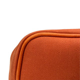エルメス HERMES ヴァルパラインMM オレンジ SV金具 トワル ユニセックス トートバッグ