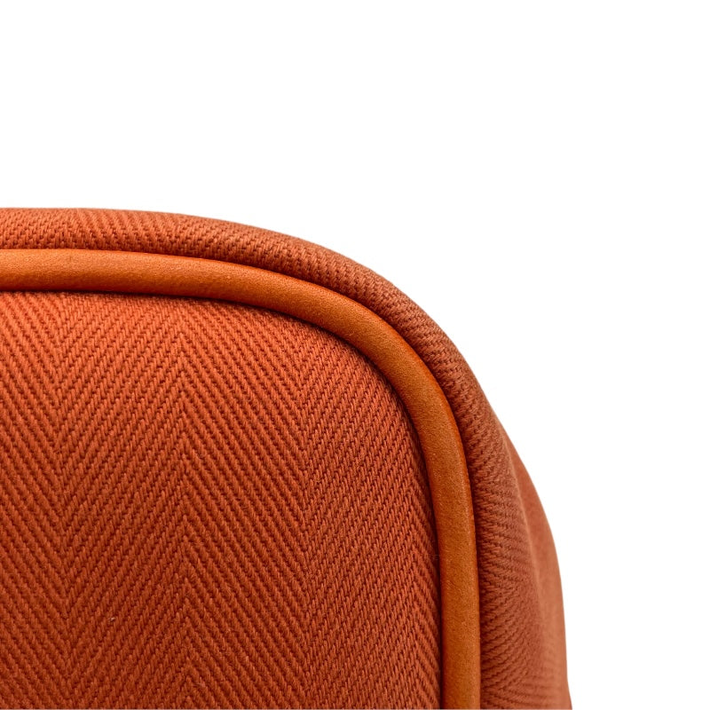 エルメス HERMES ヴァルパラインMM オレンジ SV金具 トワル ユニセックス トートバッグ