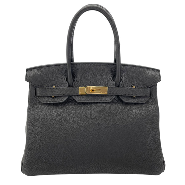 エルメス HERMES バーキン30 D刻 ブラック GD金具 トゴ レディース ハンドバッグ