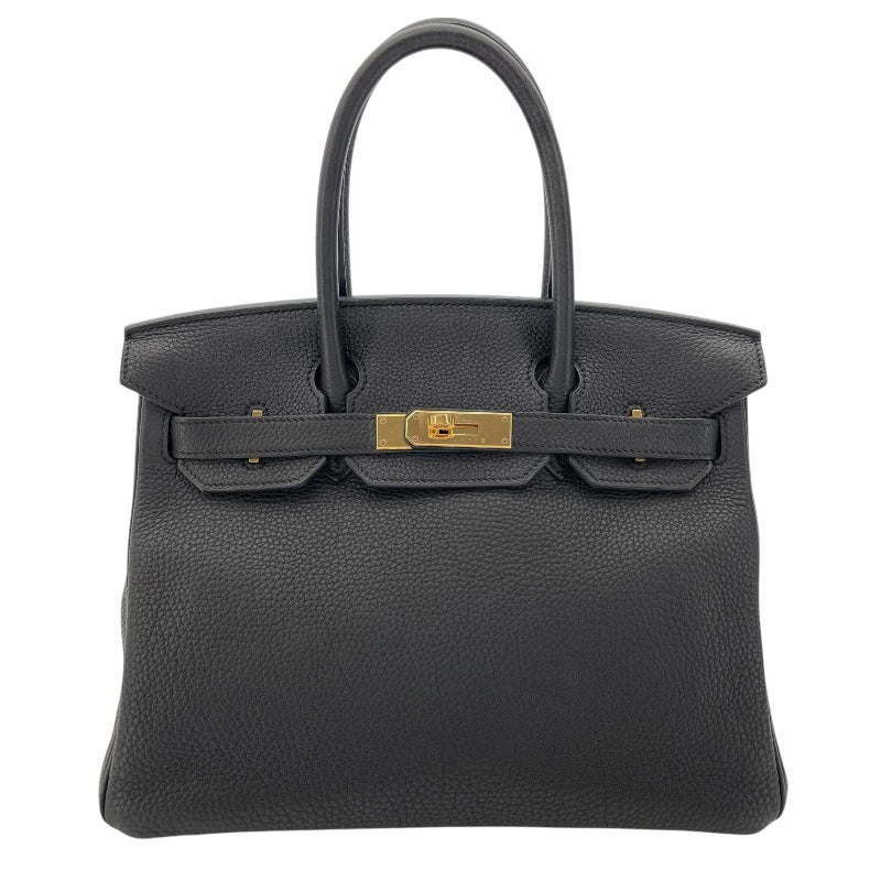 エルメス HERMES バーキン30 D刻 ブラック GD金具 トゴ レディース ハンドバッグ
