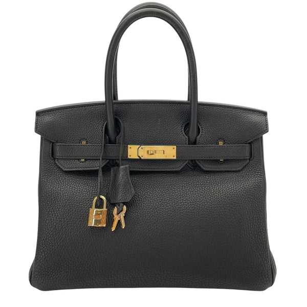 エルメス HERMES バーキン30 D刻 ブラック GD金具 トゴ レディース ハンドバッグ