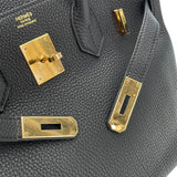 エルメス HERMES バーキン30 D刻 ブラック GD金具 トゴ レディース ハンドバッグ