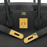 エルメス HERMES バーキン30 D刻 ブラック GD金具 トゴ レディース ハンドバッグ