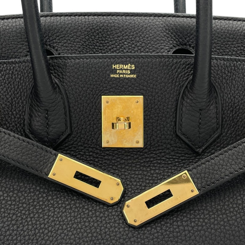 エルメス HERMES バーキン30 D刻 ブラック GD金具 トゴ レディース ハンドバッグ