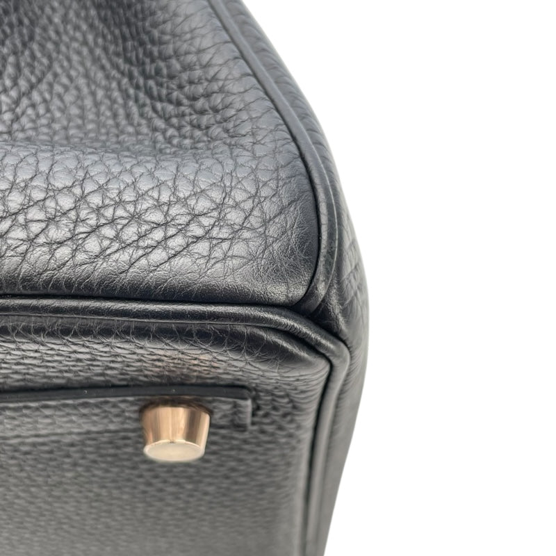 エルメス HERMES バーキン30 D刻 ブラック GD金具 トゴ レディース ハンドバッグ