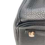 エルメス HERMES バーキン30 D刻 ブラック GD金具 トゴ レディース ハンドバッグ